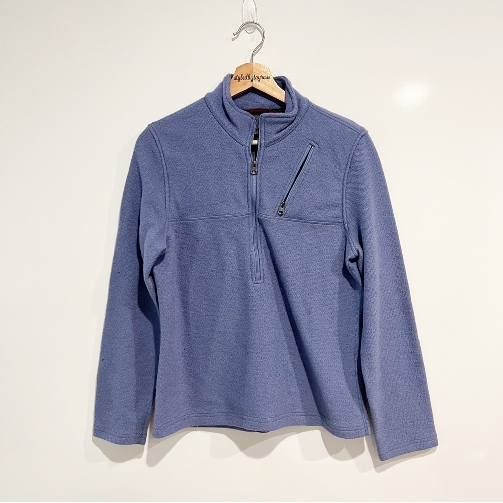 Ibex Wool 1/2 Zip Fleece Pullover Sweater Sweatshirt